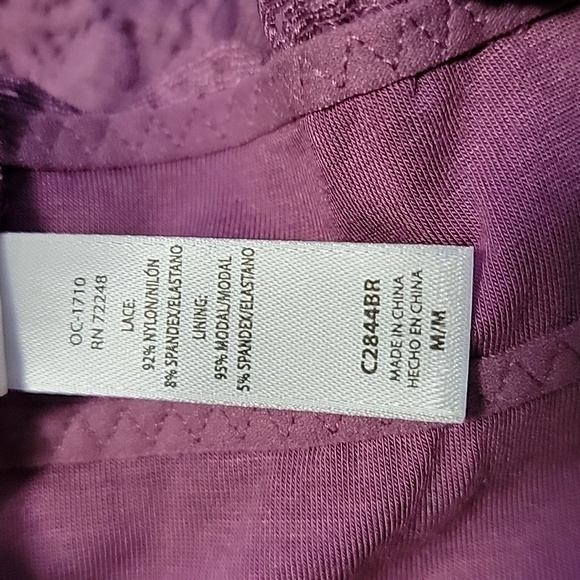 Felina Women Lace Racerback  Bralette/ Size M - Picture 9 of 10